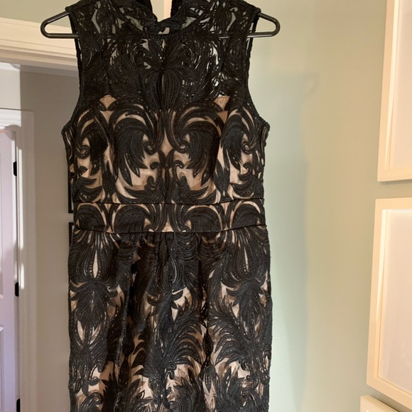 Mustard Anthropologie Honeycomb Lace Dress by Yoana Baraschi Size 4